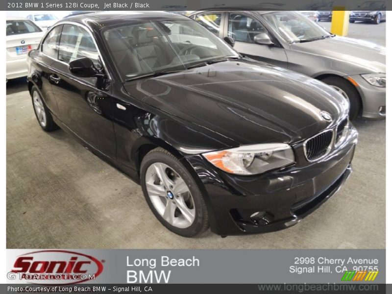 Jet Black / Black 2012 BMW 1 Series 128i Coupe