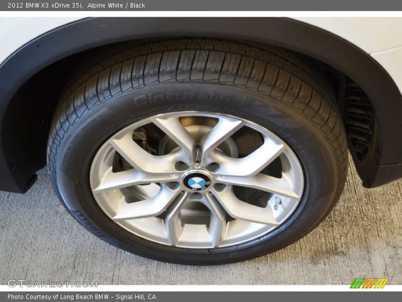 Alpine White / Black 2012 BMW X3 xDrive 35i