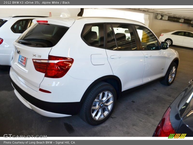 Alpine White / Black 2012 BMW X3 xDrive 35i