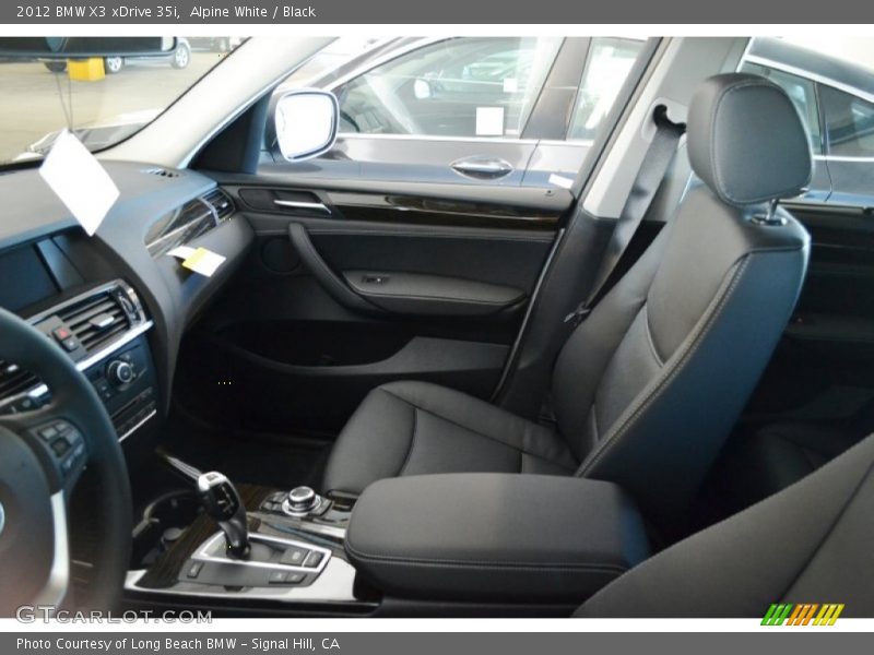 Alpine White / Black 2012 BMW X3 xDrive 35i