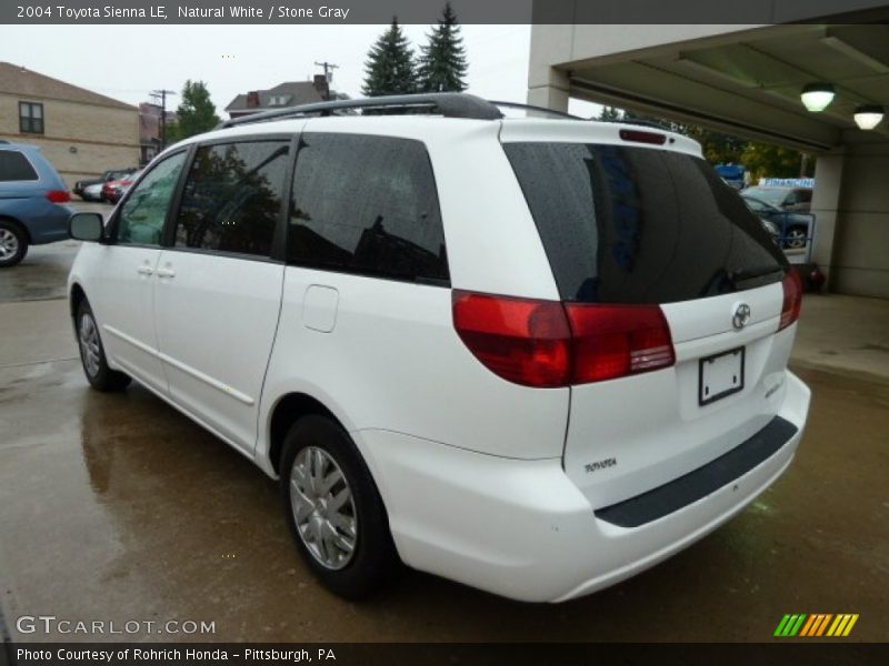 Natural White / Stone Gray 2004 Toyota Sienna LE