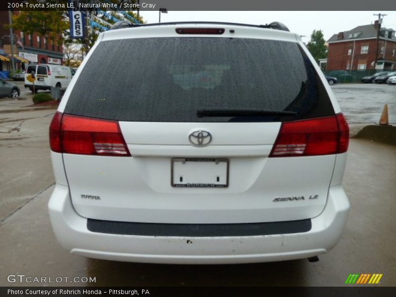 Natural White / Stone Gray 2004 Toyota Sienna LE