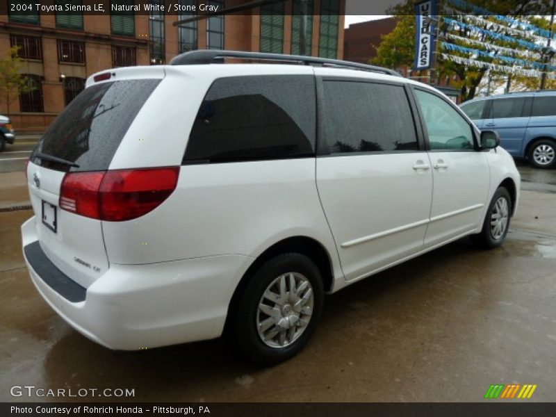 Natural White / Stone Gray 2004 Toyota Sienna LE