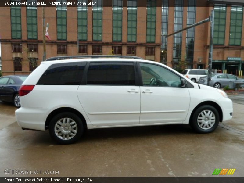 Natural White / Stone Gray 2004 Toyota Sienna LE