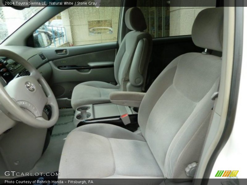 Natural White / Stone Gray 2004 Toyota Sienna LE