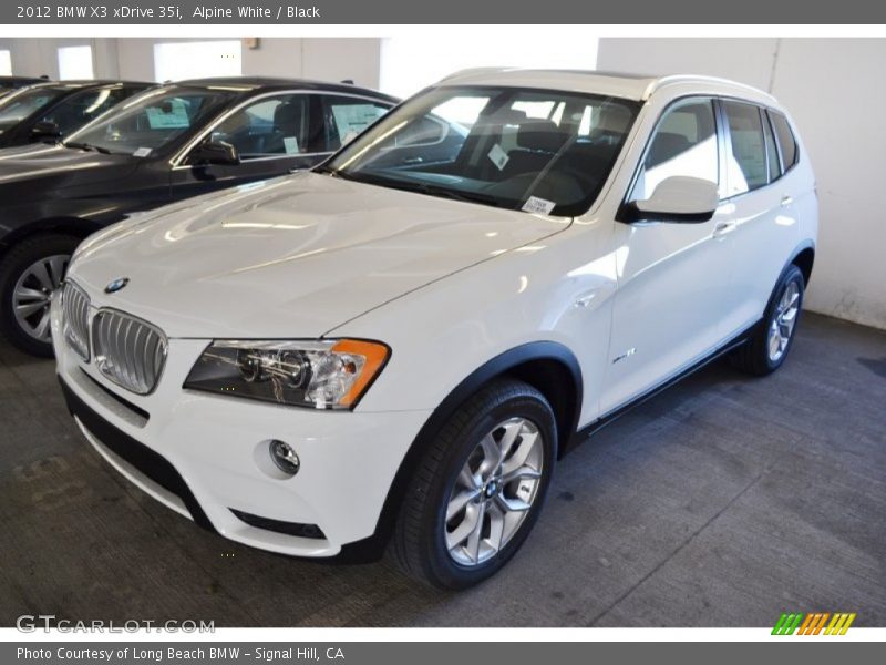 Front 3/4 View of 2012 X3 xDrive 35i