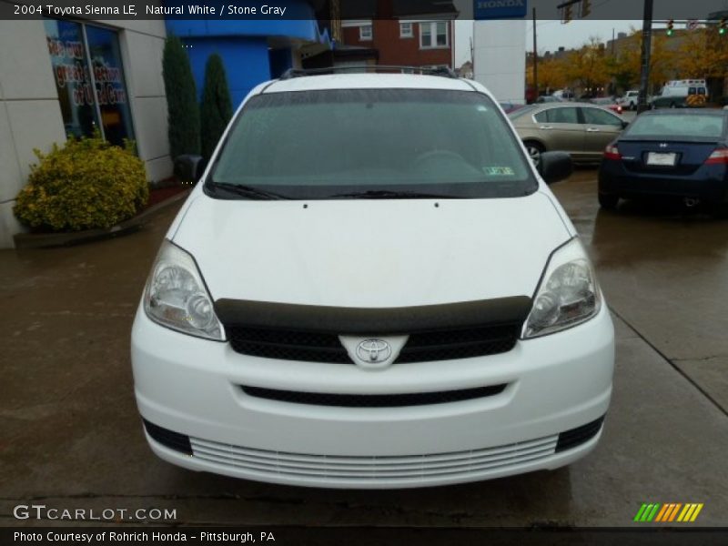 Natural White / Stone Gray 2004 Toyota Sienna LE
