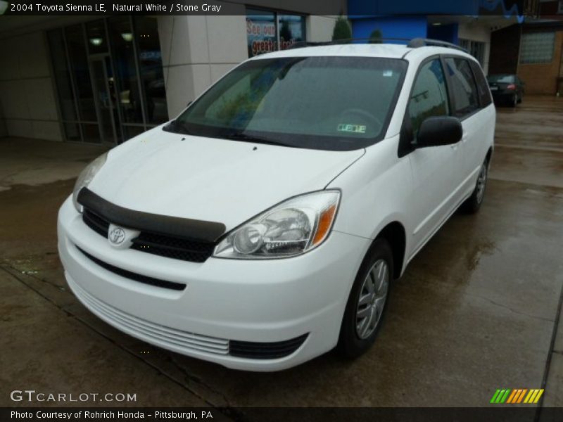 Natural White / Stone Gray 2004 Toyota Sienna LE