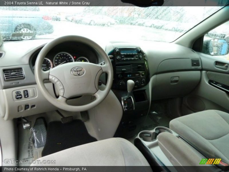 Natural White / Stone Gray 2004 Toyota Sienna LE
