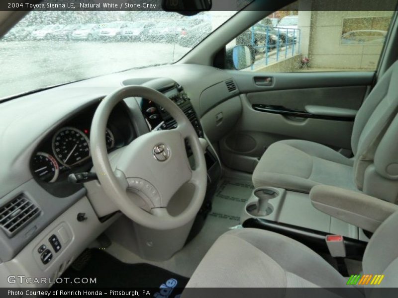 Natural White / Stone Gray 2004 Toyota Sienna LE