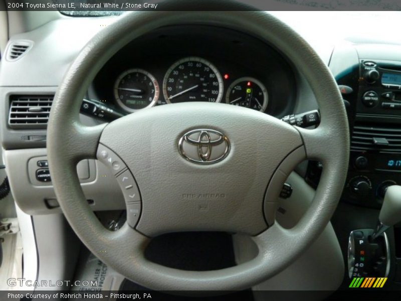 Natural White / Stone Gray 2004 Toyota Sienna LE