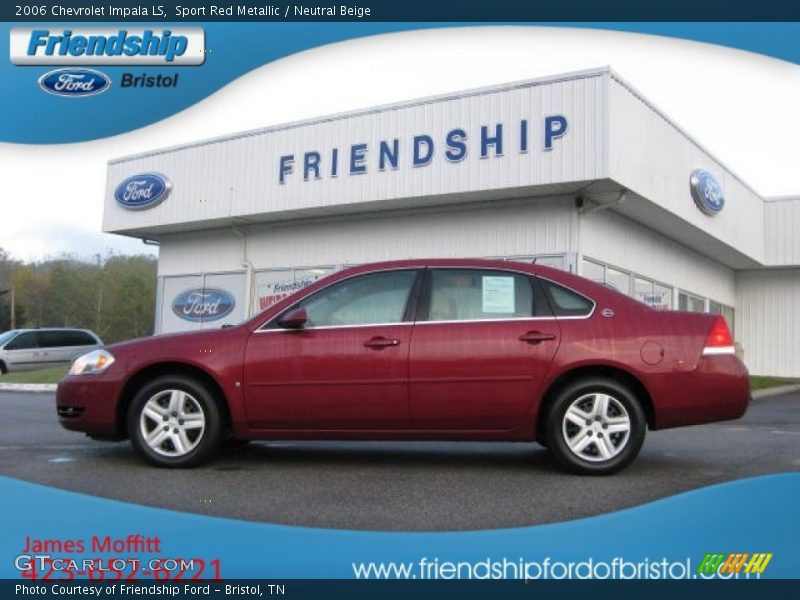 Sport Red Metallic / Neutral Beige 2006 Chevrolet Impala LS