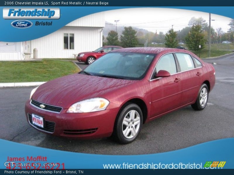 Sport Red Metallic / Neutral Beige 2006 Chevrolet Impala LS