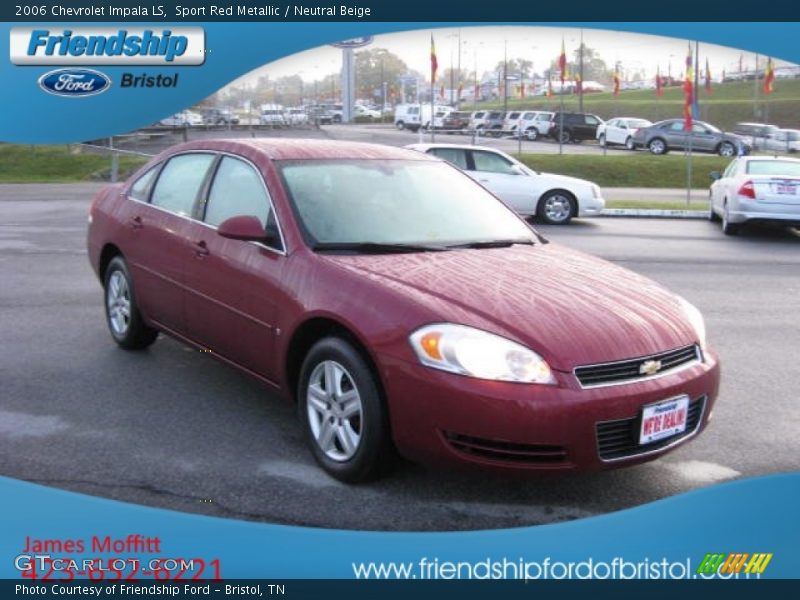 Sport Red Metallic / Neutral Beige 2006 Chevrolet Impala LS