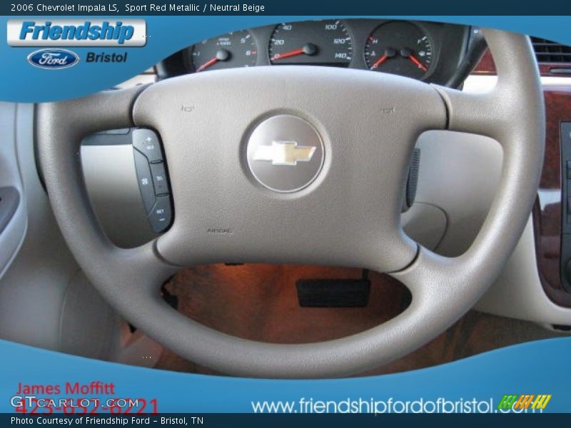 Sport Red Metallic / Neutral Beige 2006 Chevrolet Impala LS