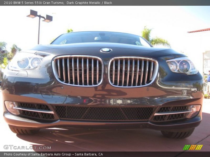 Dark Graphite Metallic / Black 2010 BMW 5 Series 550i Gran Turismo