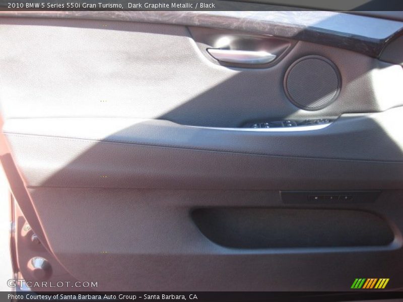 Dark Graphite Metallic / Black 2010 BMW 5 Series 550i Gran Turismo