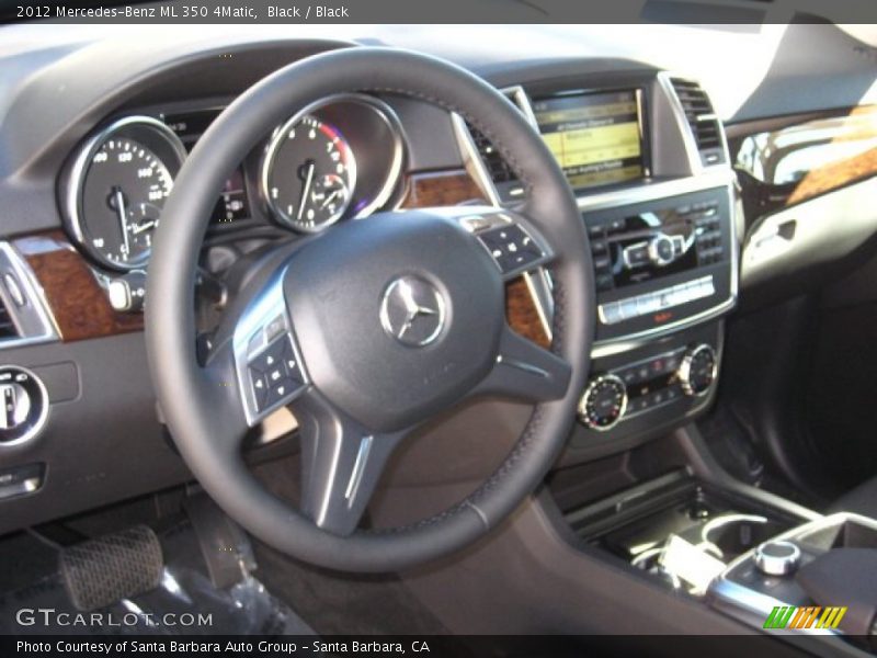 Black / Black 2012 Mercedes-Benz ML 350 4Matic