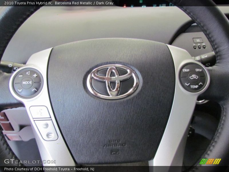 Barcelona Red Metallic / Dark Gray 2010 Toyota Prius Hybrid IV