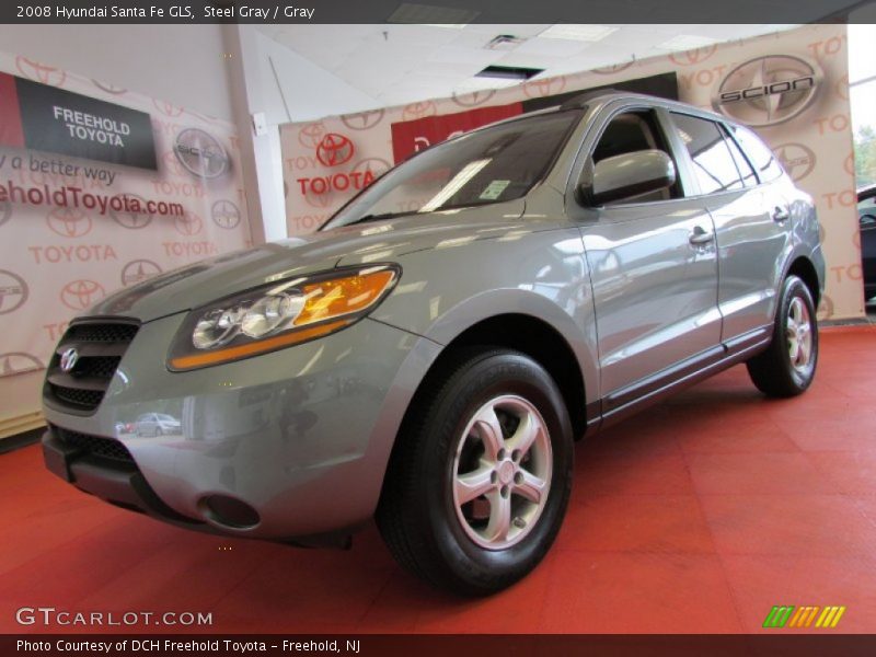 Steel Gray / Gray 2008 Hyundai Santa Fe GLS