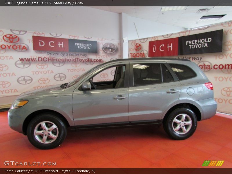 Steel Gray / Gray 2008 Hyundai Santa Fe GLS