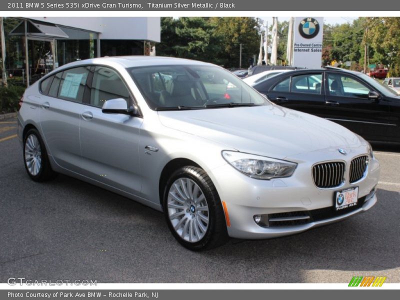 Titanium Silver Metallic / Black 2011 BMW 5 Series 535i xDrive Gran Turismo