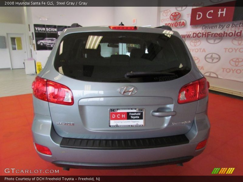 Steel Gray / Gray 2008 Hyundai Santa Fe GLS