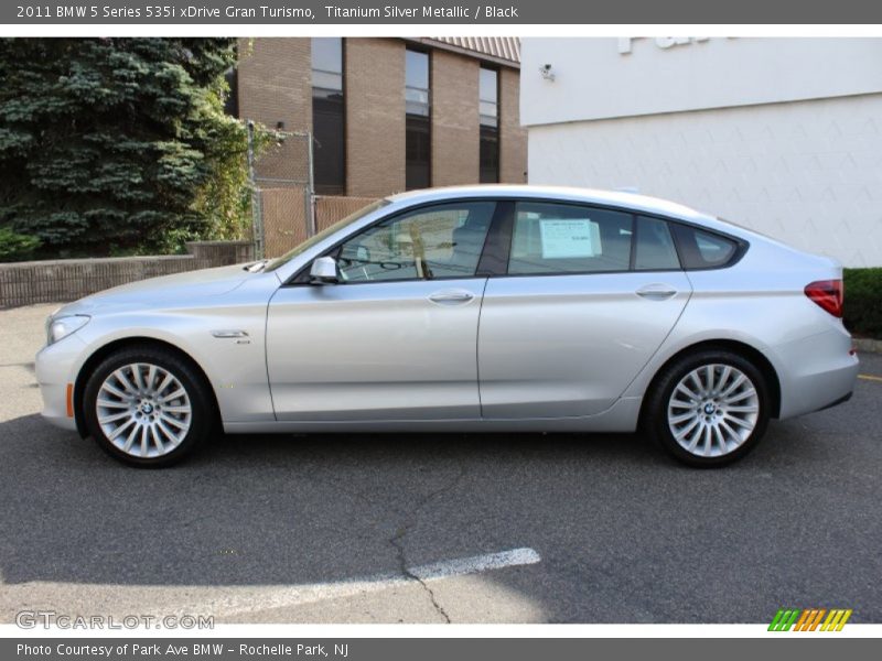 Titanium Silver Metallic / Black 2011 BMW 5 Series 535i xDrive Gran Turismo