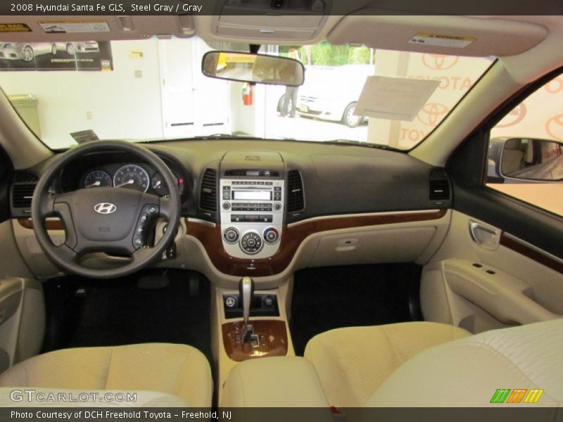 Steel Gray / Gray 2008 Hyundai Santa Fe GLS
