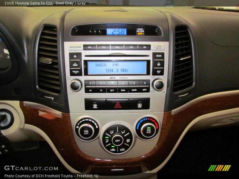 Steel Gray / Gray 2008 Hyundai Santa Fe GLS