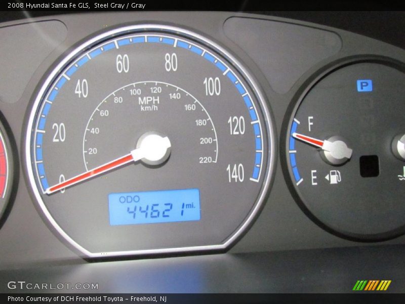 Steel Gray / Gray 2008 Hyundai Santa Fe GLS