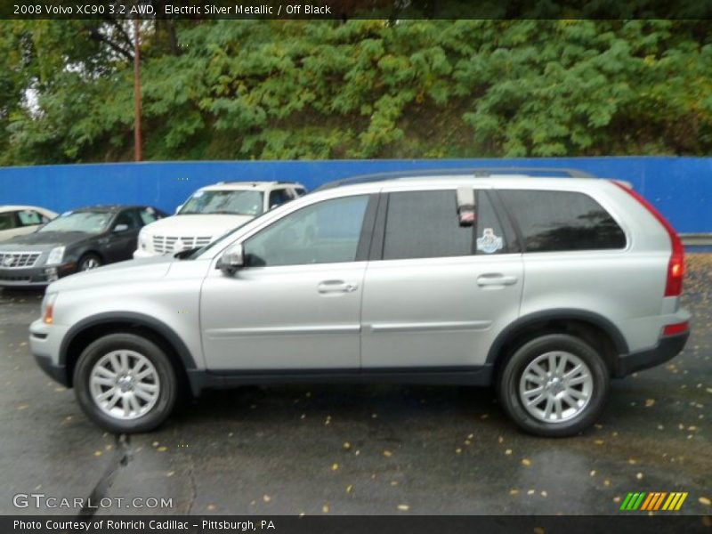 Electric Silver Metallic / Off Black 2008 Volvo XC90 3.2 AWD