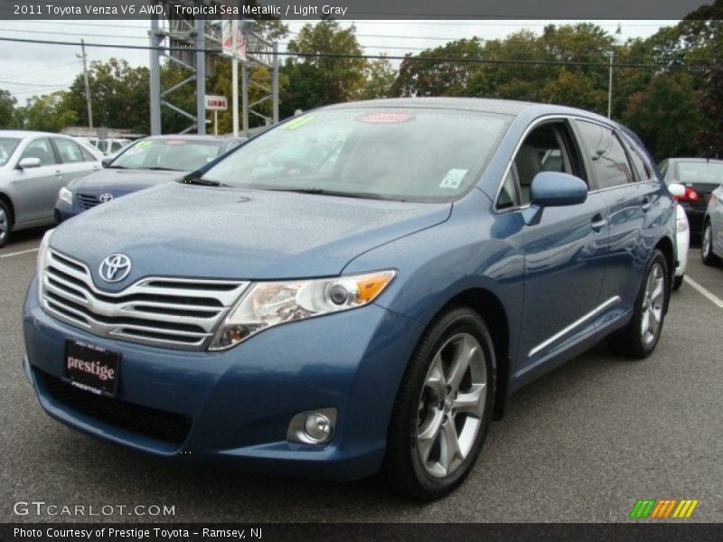Tropical Sea Metallic / Light Gray 2011 Toyota Venza V6 AWD