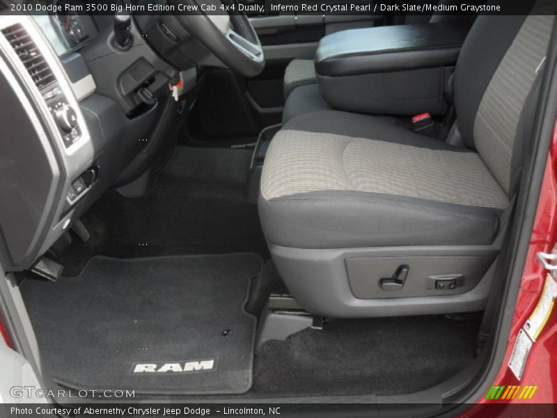 Inferno Red Crystal Pearl / Dark Slate/Medium Graystone 2010 Dodge Ram 3500 Big Horn Edition Crew Cab 4x4 Dually