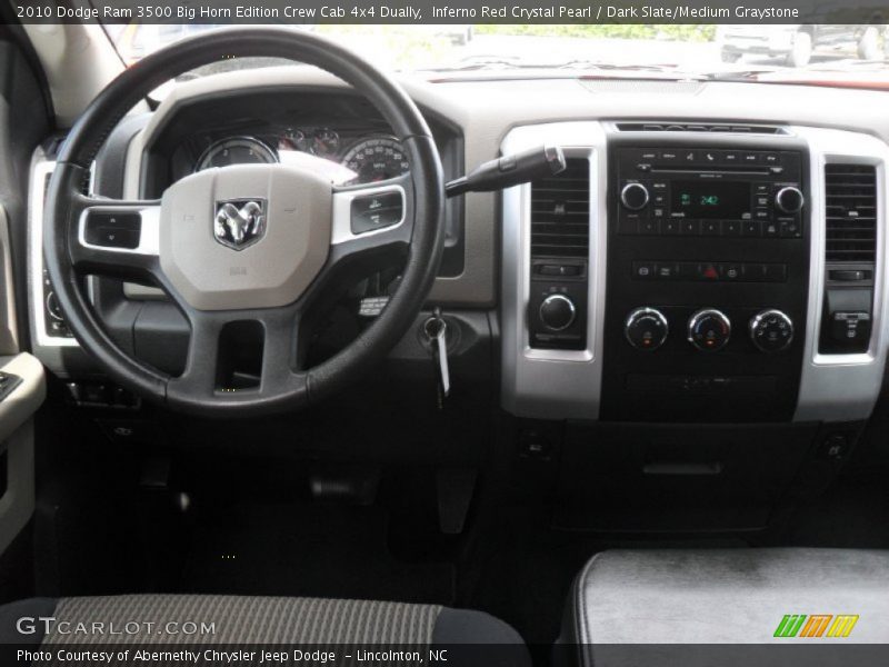 Inferno Red Crystal Pearl / Dark Slate/Medium Graystone 2010 Dodge Ram 3500 Big Horn Edition Crew Cab 4x4 Dually