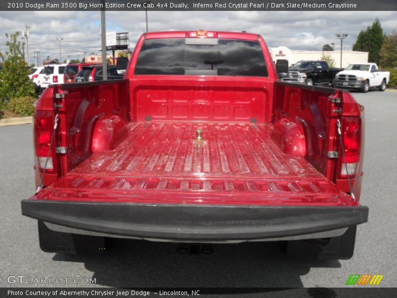 Inferno Red Crystal Pearl / Dark Slate/Medium Graystone 2010 Dodge Ram 3500 Big Horn Edition Crew Cab 4x4 Dually
