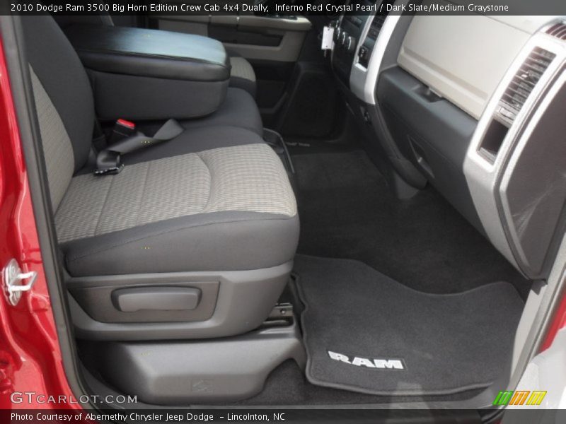 Inferno Red Crystal Pearl / Dark Slate/Medium Graystone 2010 Dodge Ram 3500 Big Horn Edition Crew Cab 4x4 Dually