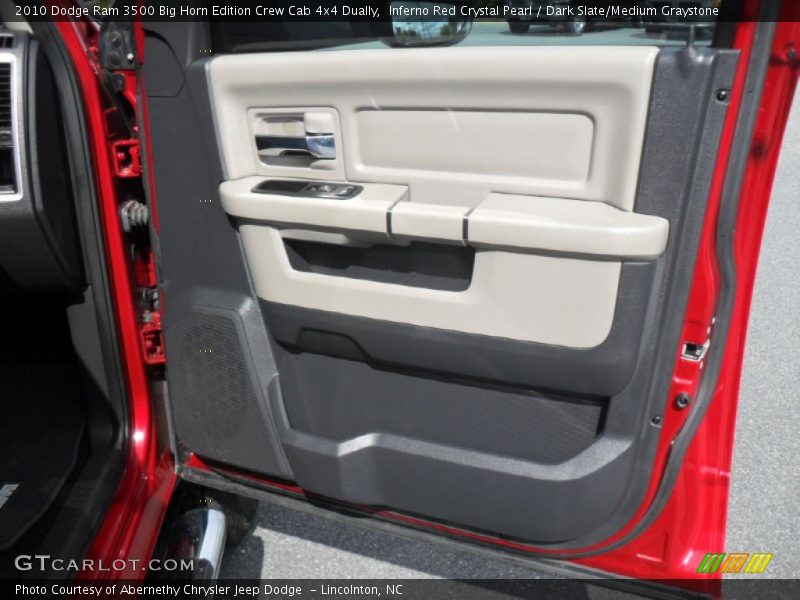 Inferno Red Crystal Pearl / Dark Slate/Medium Graystone 2010 Dodge Ram 3500 Big Horn Edition Crew Cab 4x4 Dually