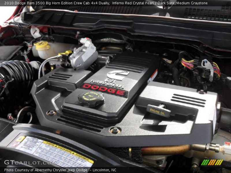 Inferno Red Crystal Pearl / Dark Slate/Medium Graystone 2010 Dodge Ram 3500 Big Horn Edition Crew Cab 4x4 Dually