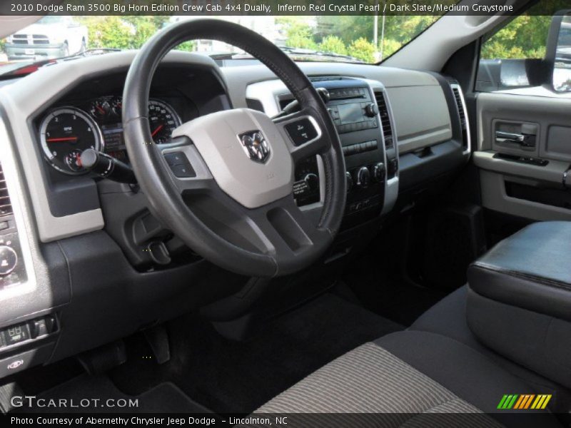 Inferno Red Crystal Pearl / Dark Slate/Medium Graystone 2010 Dodge Ram 3500 Big Horn Edition Crew Cab 4x4 Dually