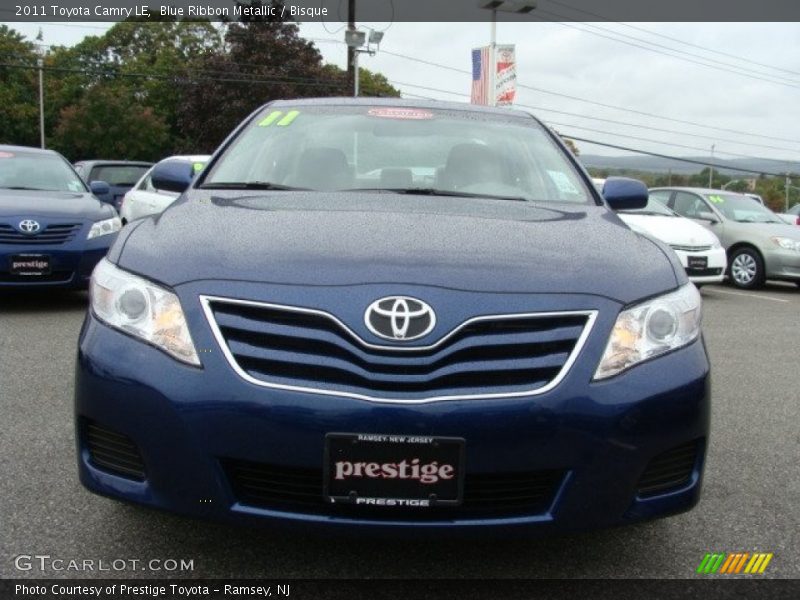 Blue Ribbon Metallic / Bisque 2011 Toyota Camry LE