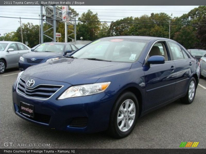 Blue Ribbon Metallic / Bisque 2011 Toyota Camry LE