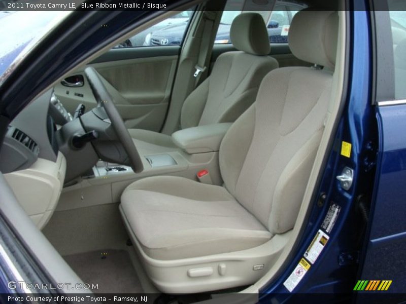 Blue Ribbon Metallic / Bisque 2011 Toyota Camry LE