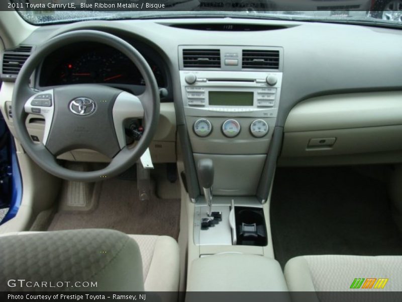 Blue Ribbon Metallic / Bisque 2011 Toyota Camry LE