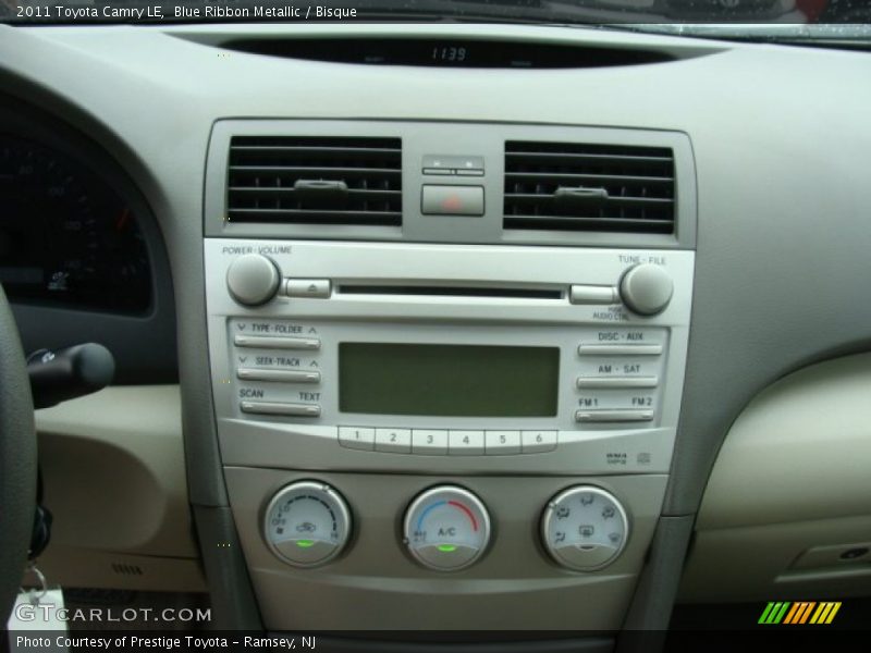 Blue Ribbon Metallic / Bisque 2011 Toyota Camry LE