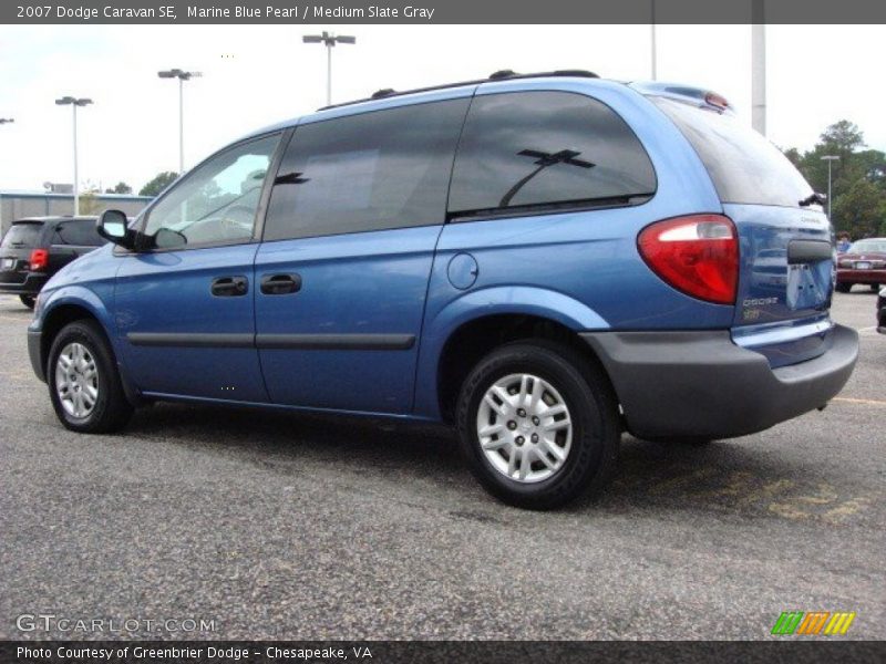 Marine Blue Pearl / Medium Slate Gray 2007 Dodge Caravan SE