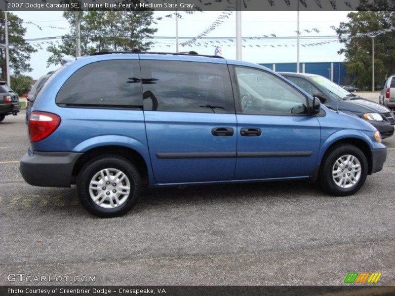 Marine Blue Pearl / Medium Slate Gray 2007 Dodge Caravan SE
