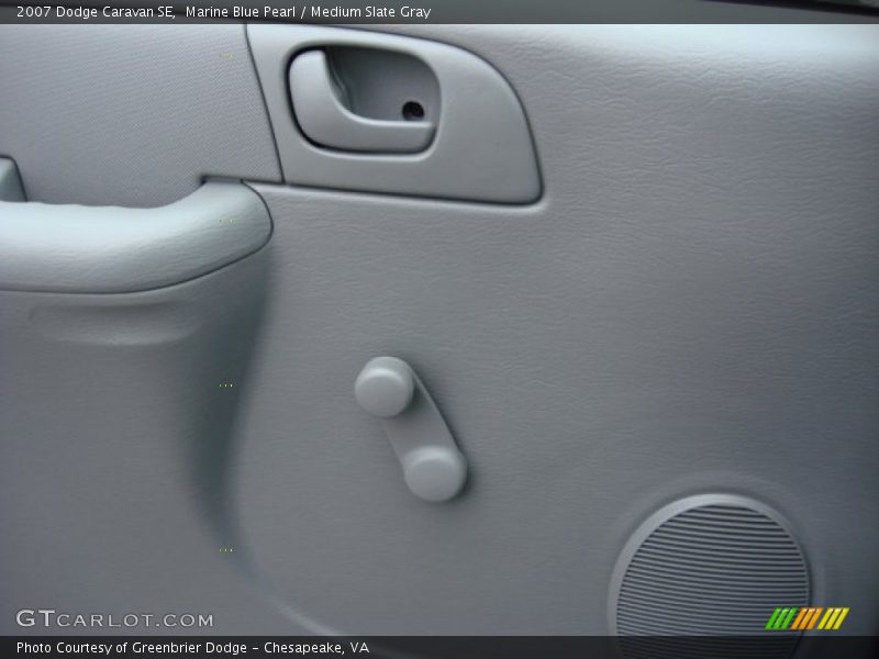 Marine Blue Pearl / Medium Slate Gray 2007 Dodge Caravan SE