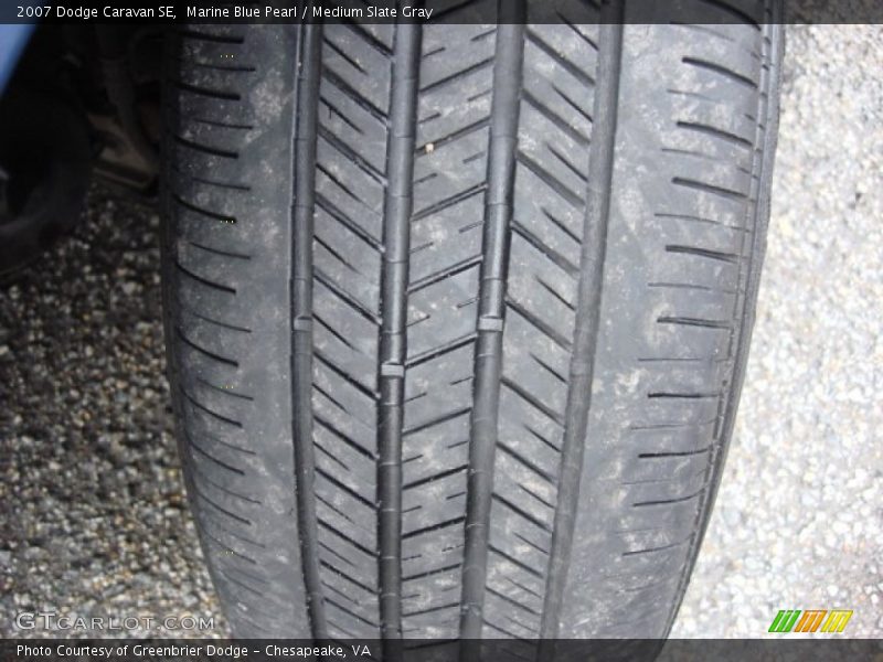 Marine Blue Pearl / Medium Slate Gray 2007 Dodge Caravan SE