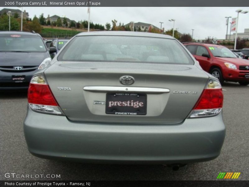 Mineral Green Opal / Taupe 2006 Toyota Camry LE